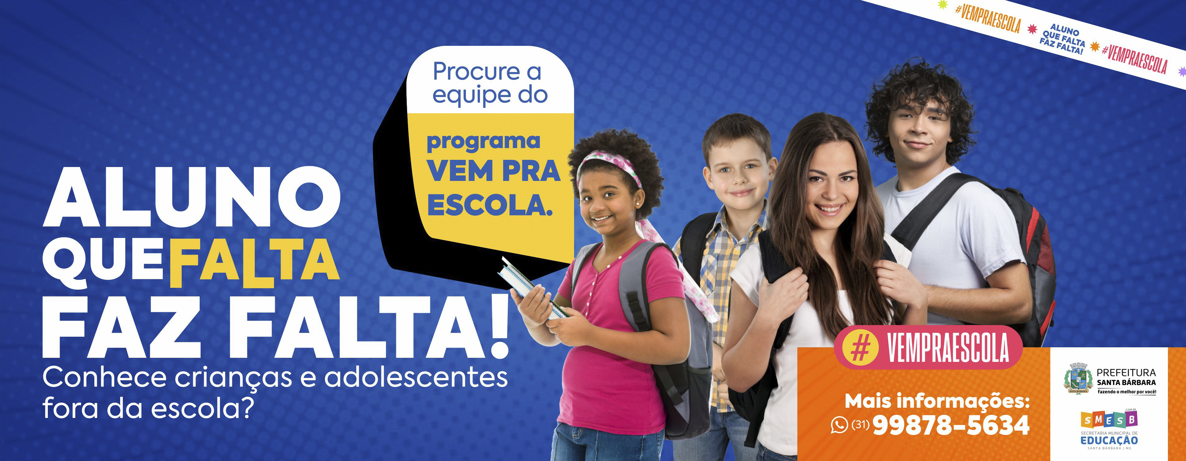 Aluno que falta, faz falta